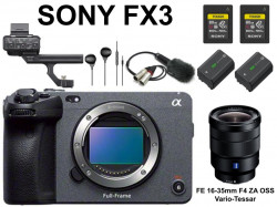 SONY FX3 / FE 16-35mm F4 ZA OSS Vario-Tessar / CFexpress TOUGH 80GB / NP-FZ100 / ECM-MS2 + イヤホン有線 3.5mmセット