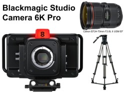Blackmagic Studio Camera 6K Pro / Canon EF24-70mm F2.8L II USM EFマウント / リーベック RS-250D グランドスプレッダーセット