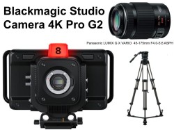 Blackmagic Studio Camera 4K Pro G2 / Panasonic LUMIX G X VARIO 45-175mm F4.0-5.6 ASPH / リーベック RS-250D グランドスプレッダー セット