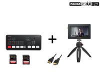 Blackmagic Design ATEM Mini（USB A-C ケーブル付属）  + Blackmagic Video Assist （5インチモニター + 録画機能）
