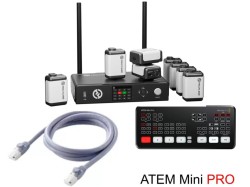 Hollyland ワイヤレスタリーシステム 8 Lights・ATEM Mini Pro・LANケーブル 5m CAT6a セット