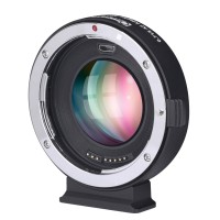 EFマウントLens(Canon) to マイクロフォーサーズCamera 変換アダプター 0.71X（電子接点・レンズ有）