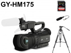JVC 4K GY-HM175 / ガンマイク  / NEEWER ビデオカメラ三脚 / 128GB SDXCカードセット
