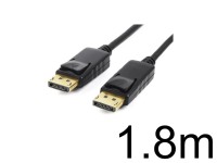 DisplayPort ケーブル 1.8m 4K モニター 対応 （3840 x 2160 / 60Hz） DP 1.2 対応