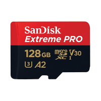 SanDisk Extreme Pro 128GB microSDXCカード UHS-I U3 V30