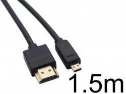MicroHDMI → HDMI 1.5m