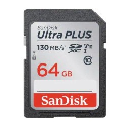 Sandisk 64GB UHS-I V10 Class10 Ultra 130MB/s SDXCカード