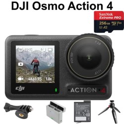 DJI Osmo Action 4・SDXCカード512GB ・三脚アダプター・USB充電器 ケース・バッテリー・Manfrottoミニ三脚  セット