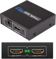 HDMIスプリッター1入力2出力 HDMI分配器 4K 1080P 3D HDCP 対応