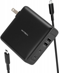 MATECH Sonicharge 114W (PD 充電器 USB-C 急速充電器) ブラック