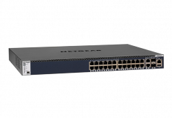 NETGEAR   ギガビット24ポート, 10G RJ-45×2, 10G SFP+スロット×2 スタッカブルL3フルマネージスイッチ M4300-28G (GSM4328S)