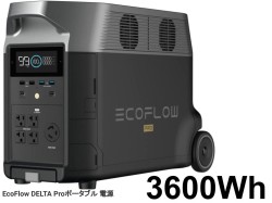 EcoFlow DELTA Pro【  ポータブル 電源 3600Wh 】【クロネコ発送不可/佐川急便配送】