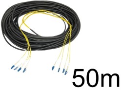 光ケーブル 4芯（LCコネクタ-LCコネクタ） 50m