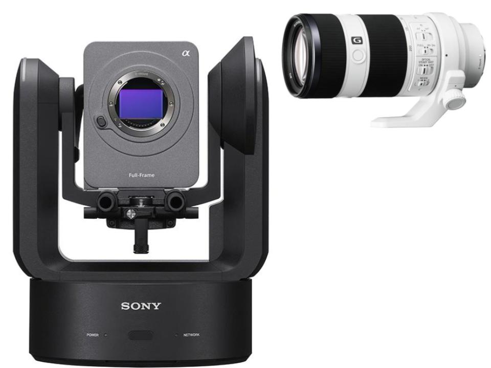 SONY 4K PTZ レンズ交換式リモートカメラ  FR7 / SONY FE 70-200mm F4 G OSS Eマウント SEL70200G セット【法人のみレンタル可】