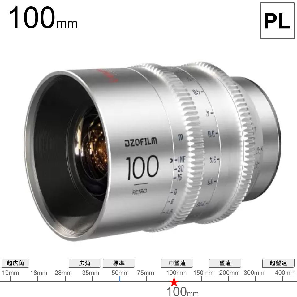 DZOFILM 100mm T2.1 Vespid Retro / PLマウント | パンダスタジオ