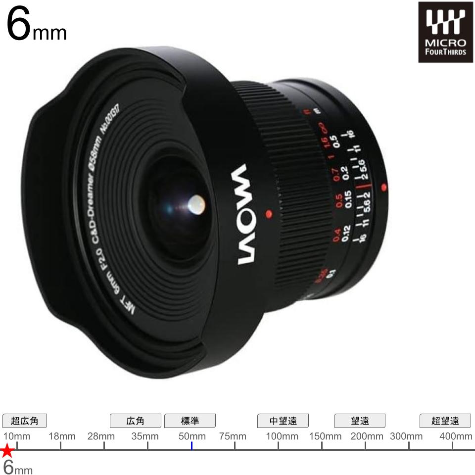 Venus LA0WA 6mm f/2 Zero-D マイクロフォーサーズマウント | パンダ