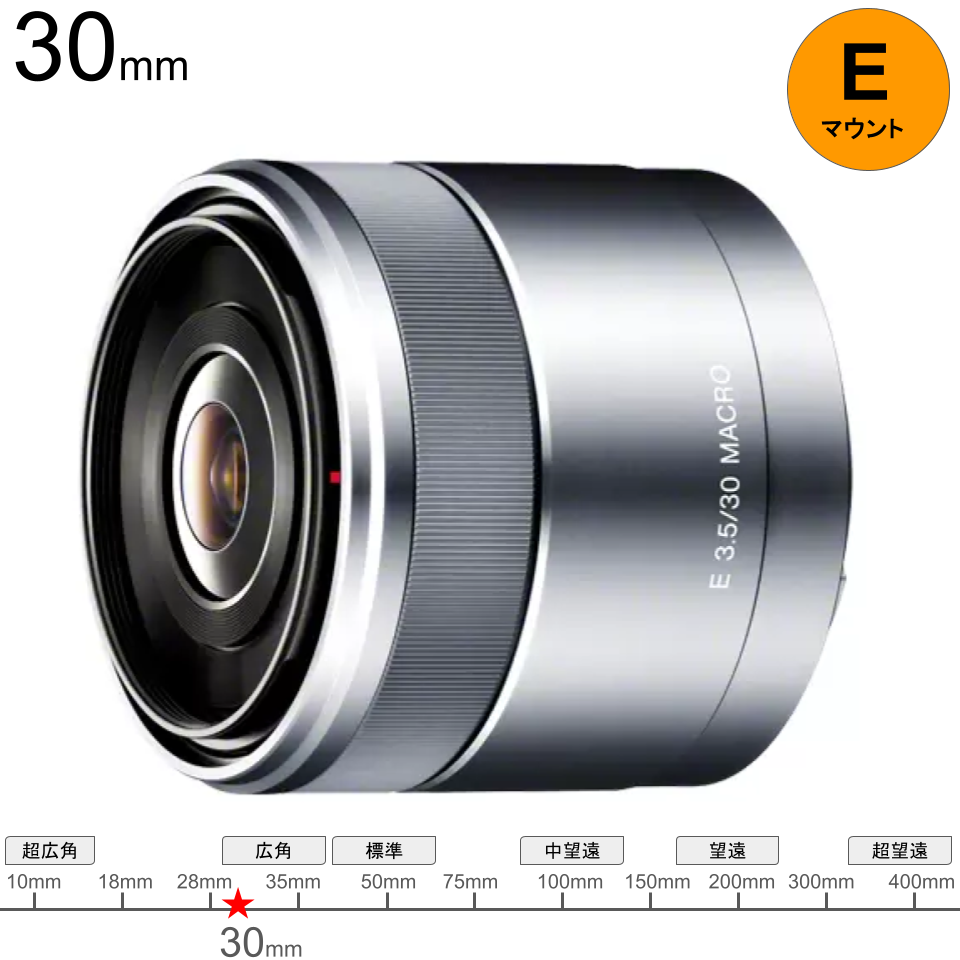 SONY E 30mm F3.5 Macro【APS-C用 Eマウントレンズ】SEL30M35 | パンダ