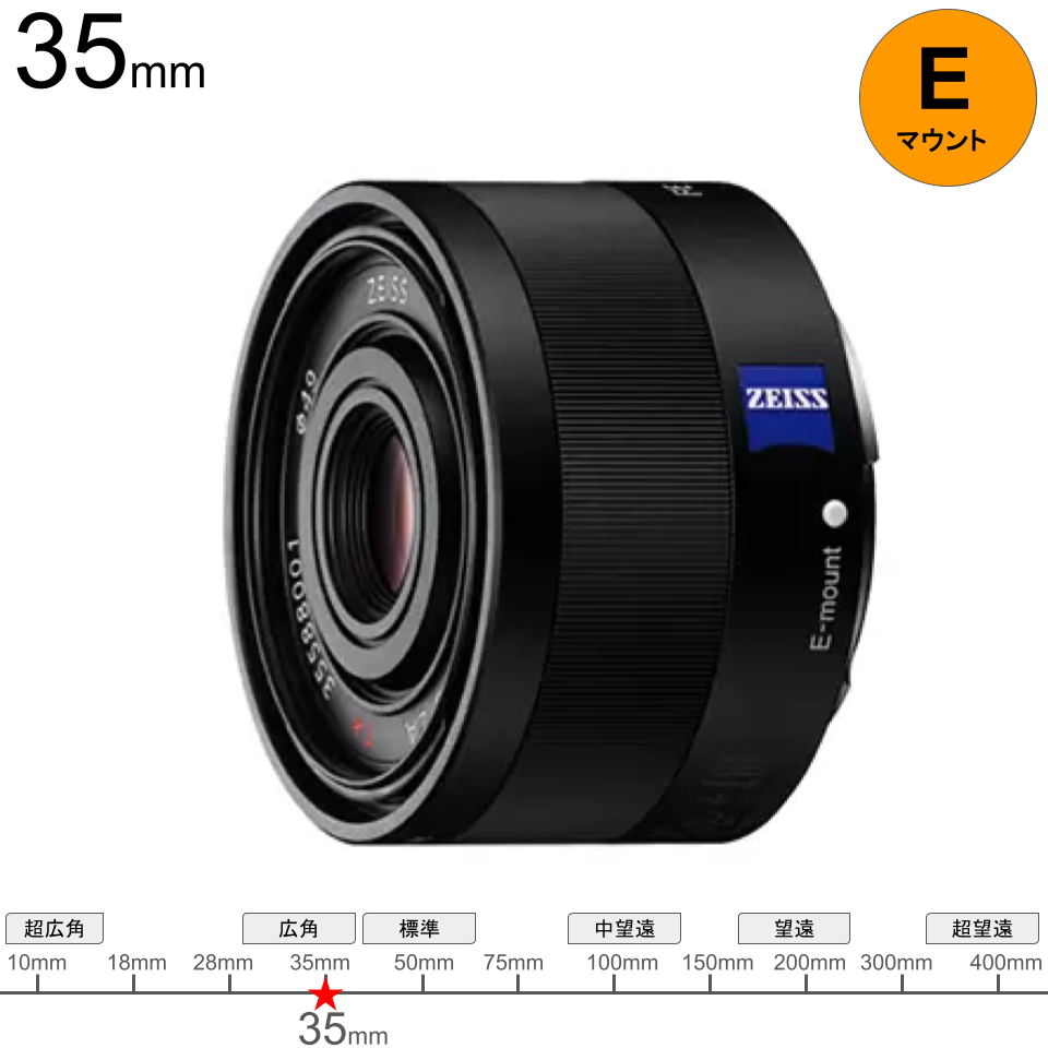 SONY FE 35mm F2.8 ZA Sonnar Eマウント | パンダスタジオ・レンタル