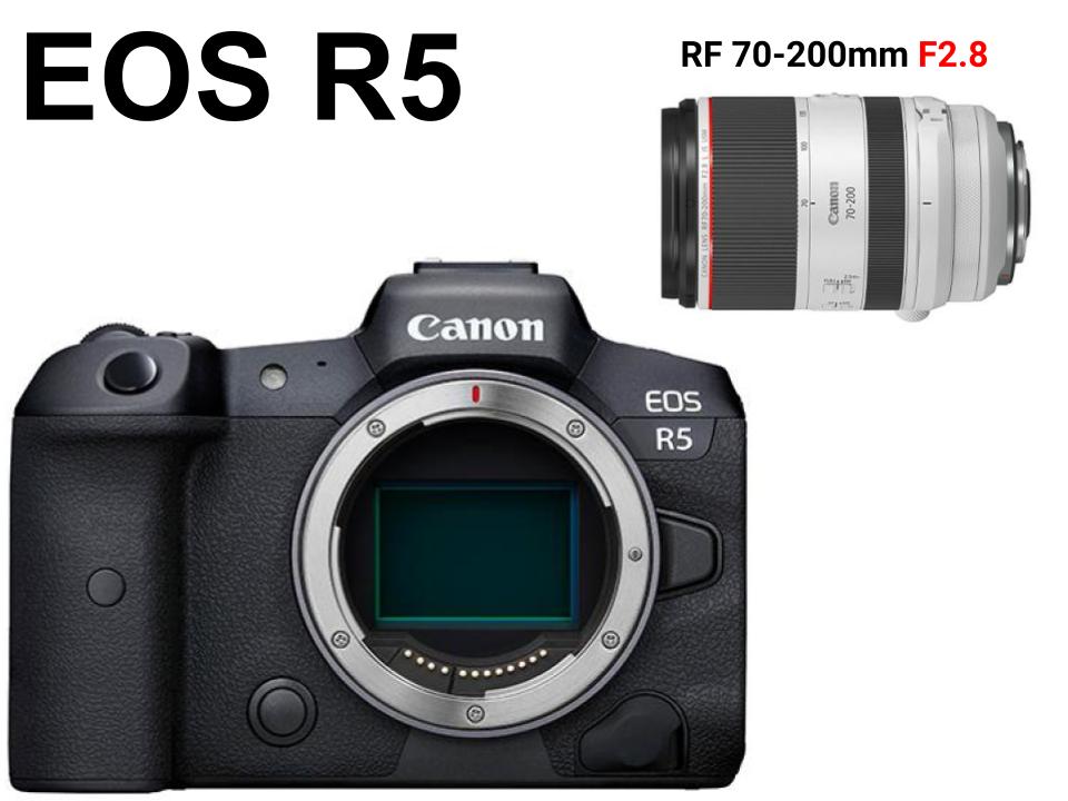 Canon EOS R5ミラーレス一眼カメラ+RF 70-200mm F2.8 L IS USMキヤノンRFマウントセット