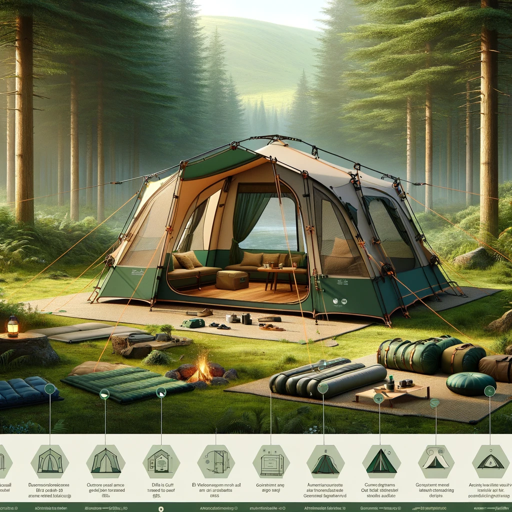 Amazonベーシック8人用テントのデザインと機能性評価紹介！