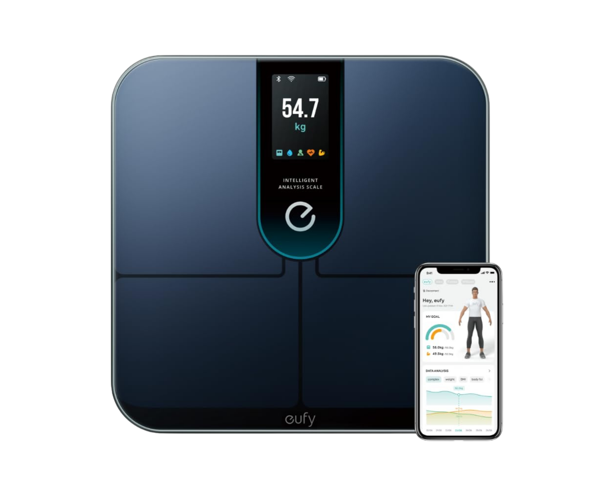 Eufy Smart Scale P3 ブラック | パンダスタジオ・レンタル公式サイト