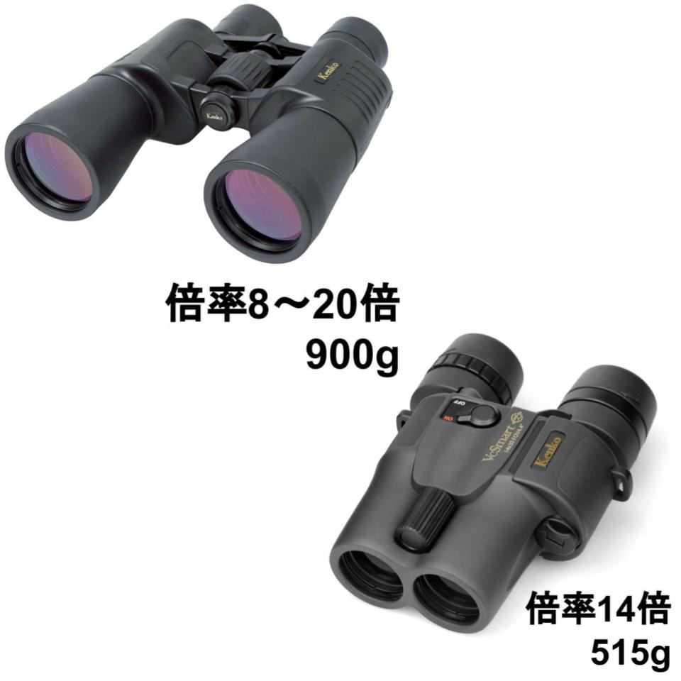 【20%ポイントバック実施中】Kenko 双眼鏡 UltraVIEW 8-20×50 / 防振双眼鏡 VC スマート 14×30 セット