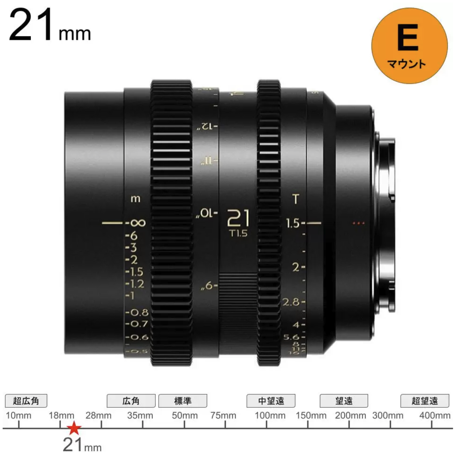 Thypoch Simera-C 21mm T1.5 E マウント | パンダスタジオ・レンタル