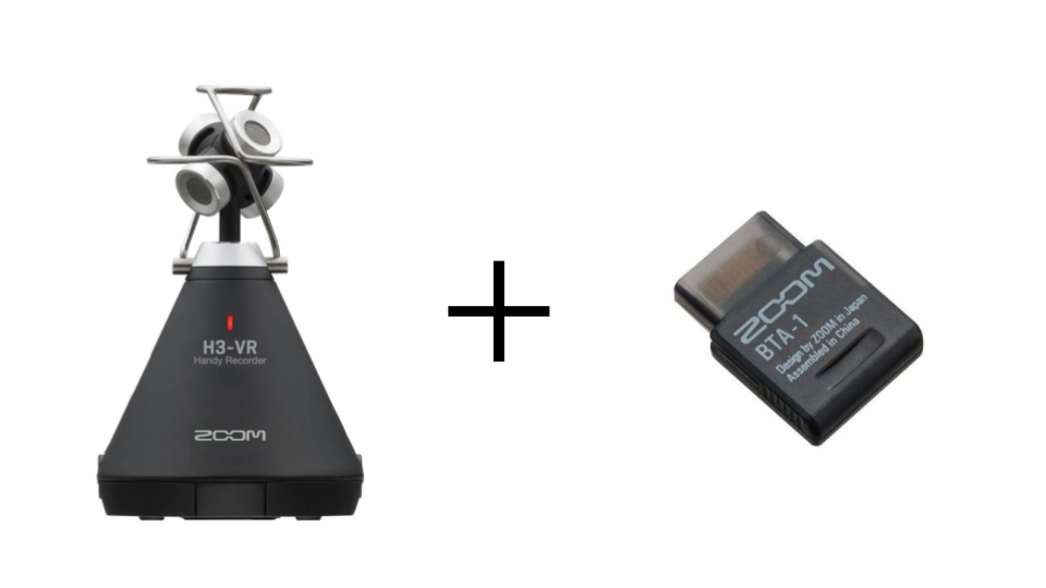 ZOOM H3-VR　360度 VRオーディオ・レコーダー +  BTA-1 Bluetooth Adaptor セット