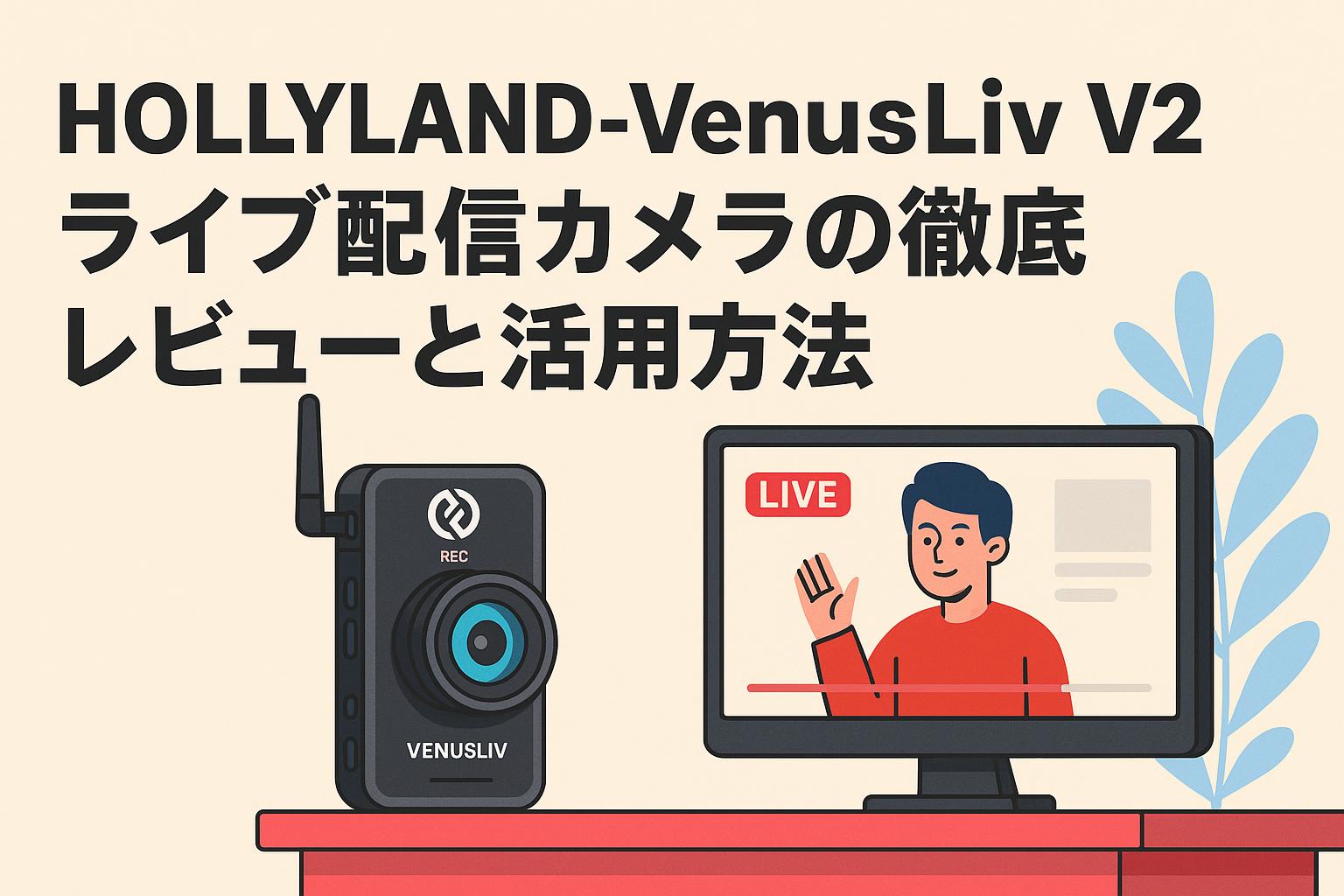 HOLLYLAND-VenusLiv V2 ライブ配信カメラの徹底レビューと活用方法