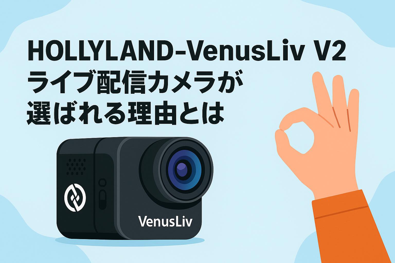 HOLLYLAND-VenusLiv V2 ライブ配信カメラが選ばれる理由とは