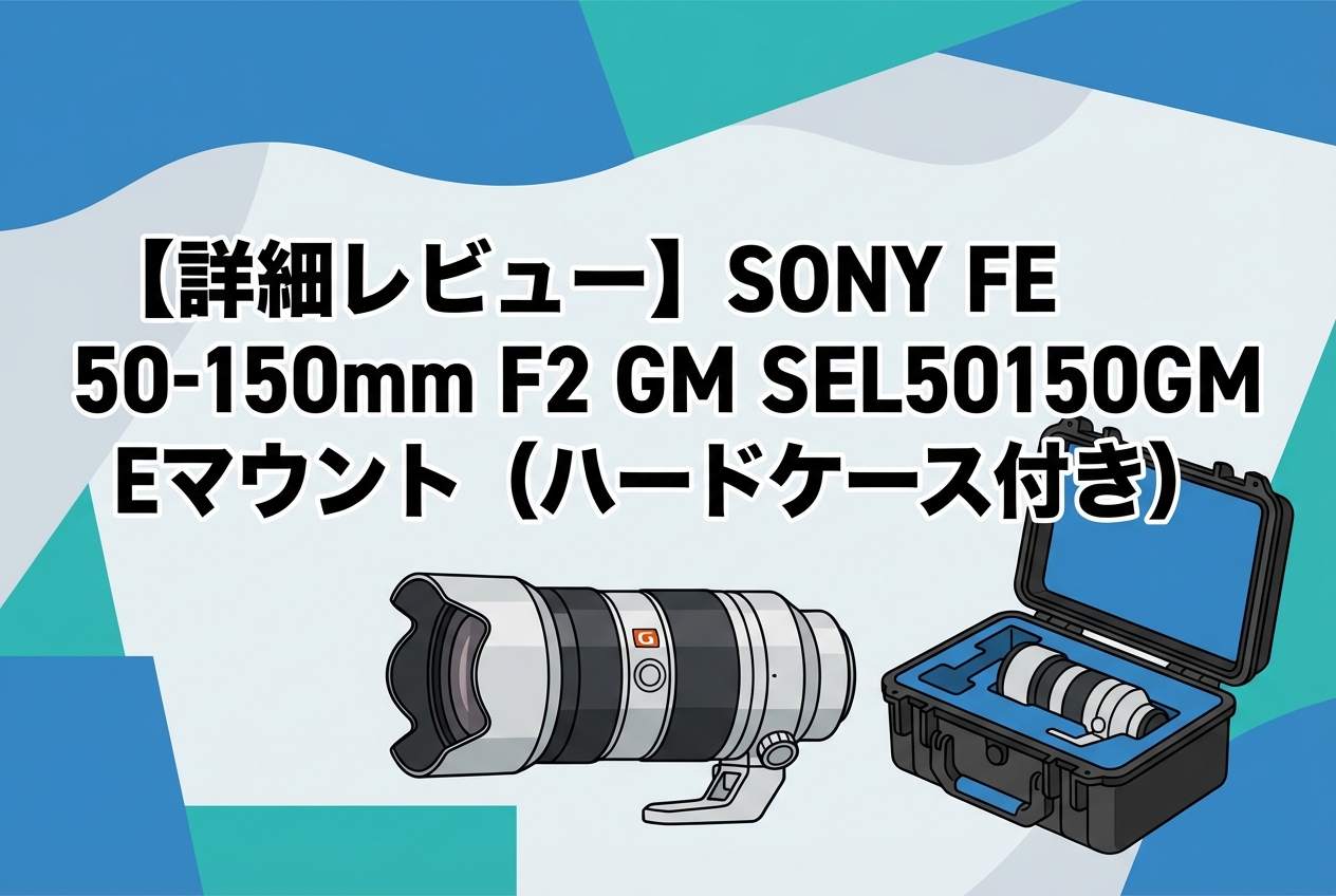 【詳細レビュー】SONY FE 50-150mm F2 GM SEL50150GM Eマウント（ハードケース付き）