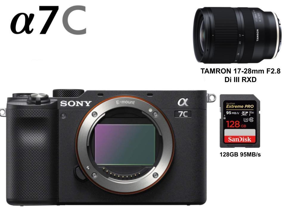 SONY α7C ILCE-7CL BC フルサイズミラーレス一眼カメラ / TAMRON 17-28mm F2.8 Di III RXD / SDXC カードセット