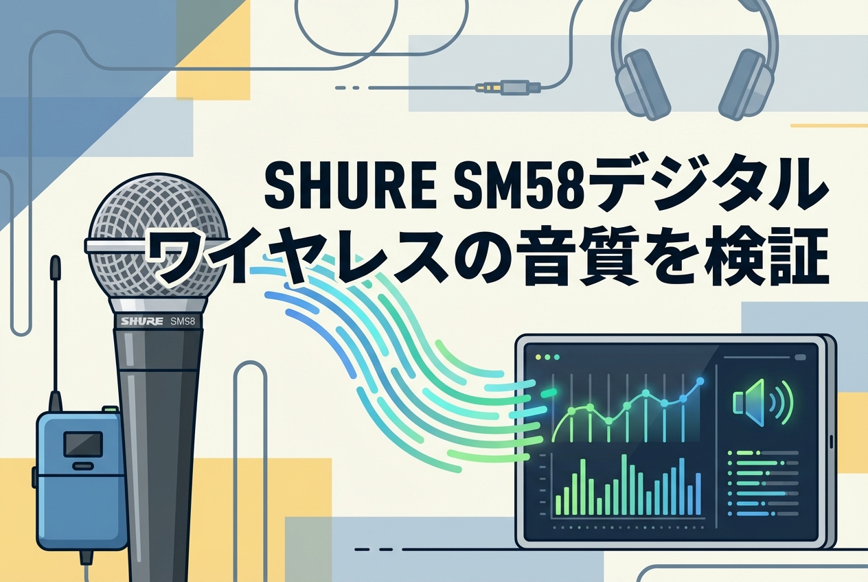 SHURE SM58デジタルワイヤレスの音質を検証