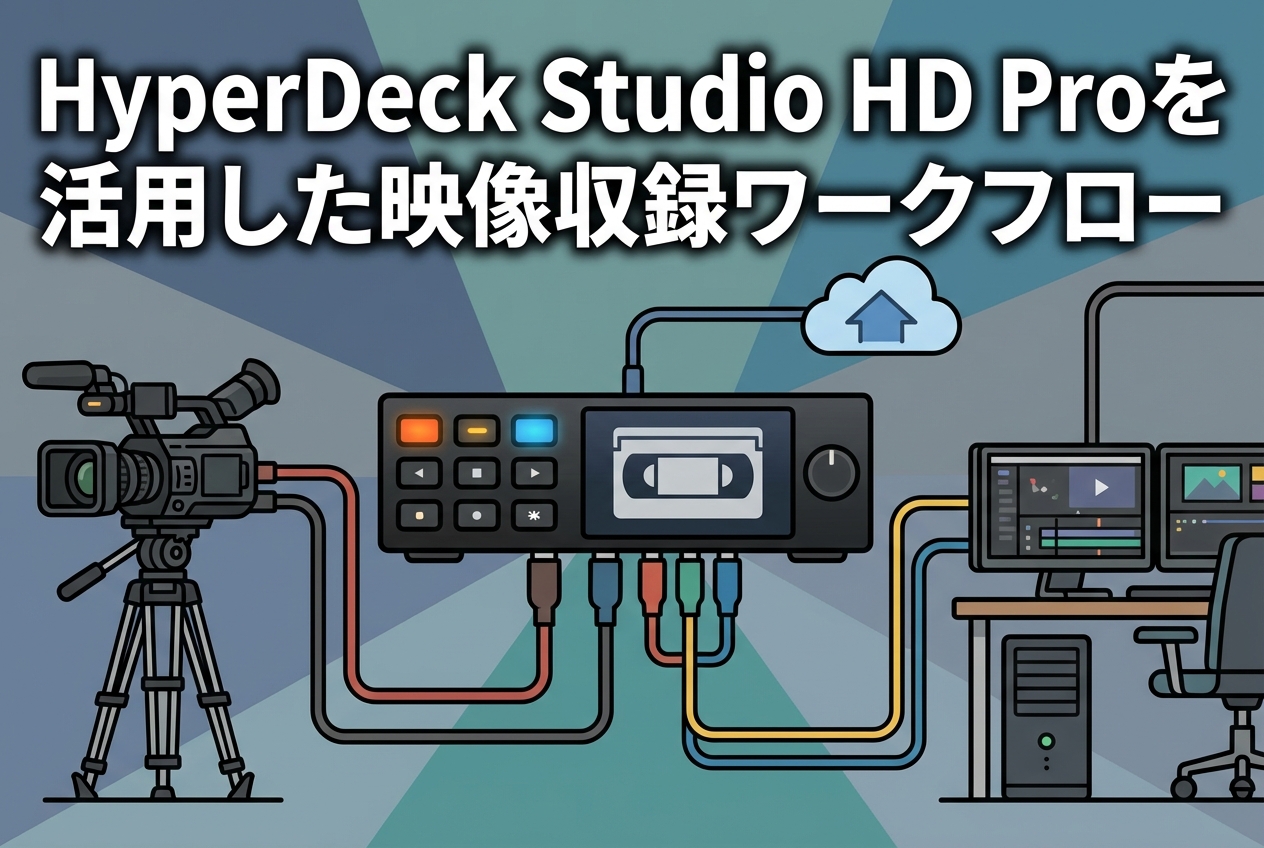 HyperDeck Studio HD Proを活用した映像収録ワークフロー