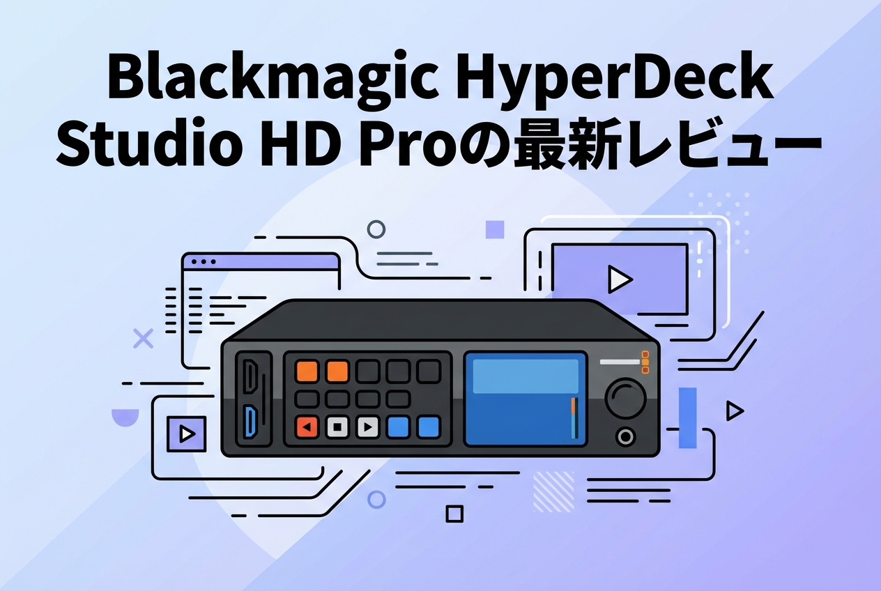 Blackmagic HyperDeck Studio HD Proの最新レビュー