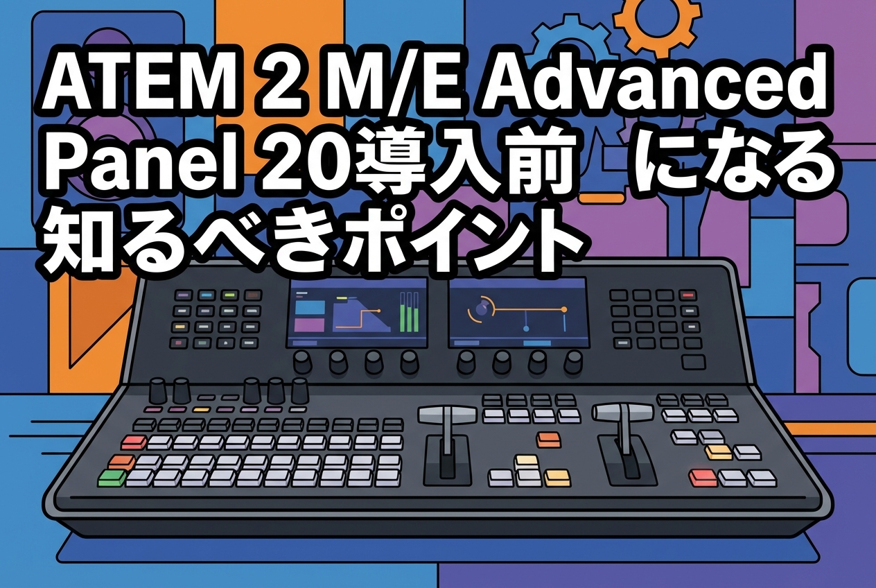 ATEM 2 M/E Advanced Panel 20導入前に知るべきポイント