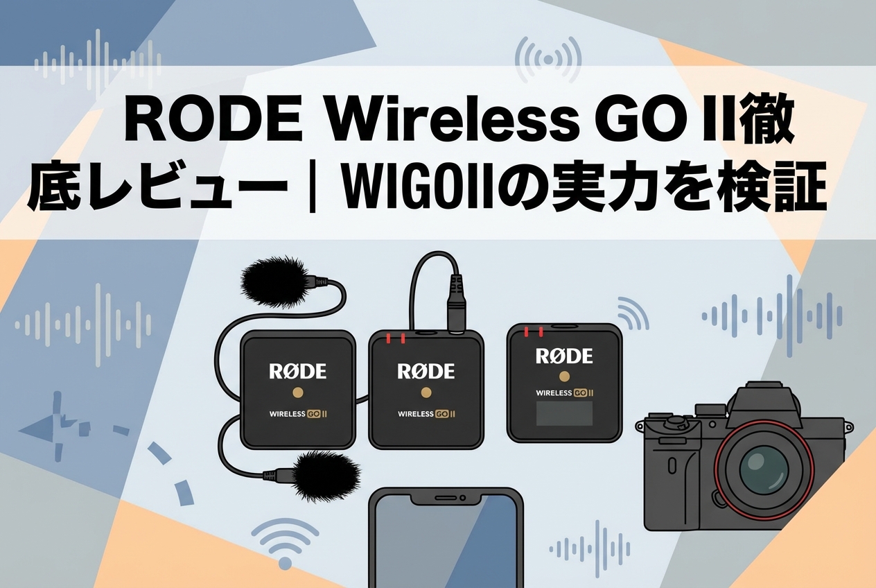 RODE Wireless GO II徹底レビュー｜WIGOIIの実力を検証
