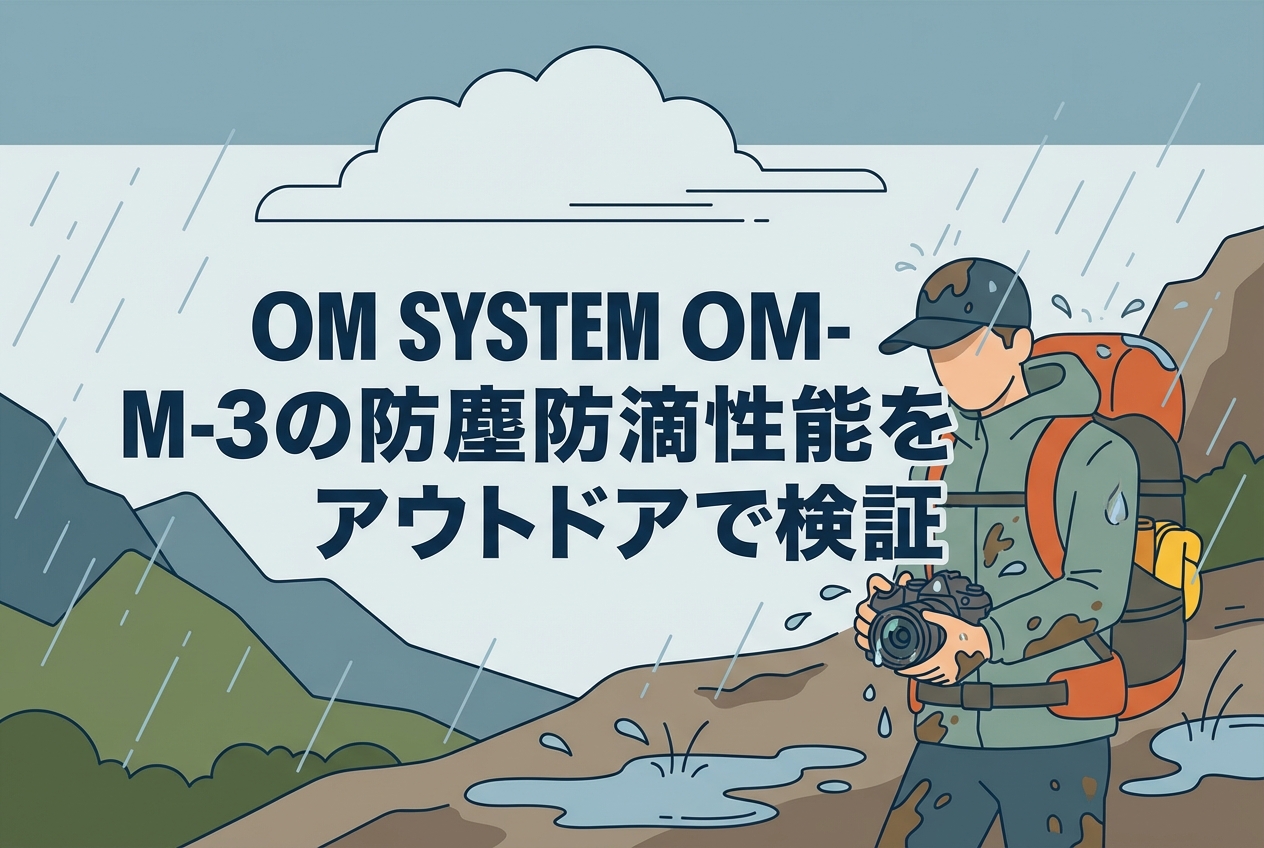 OM SYSTEM OM-3の防塵防滴性能をアウトドアで検証
