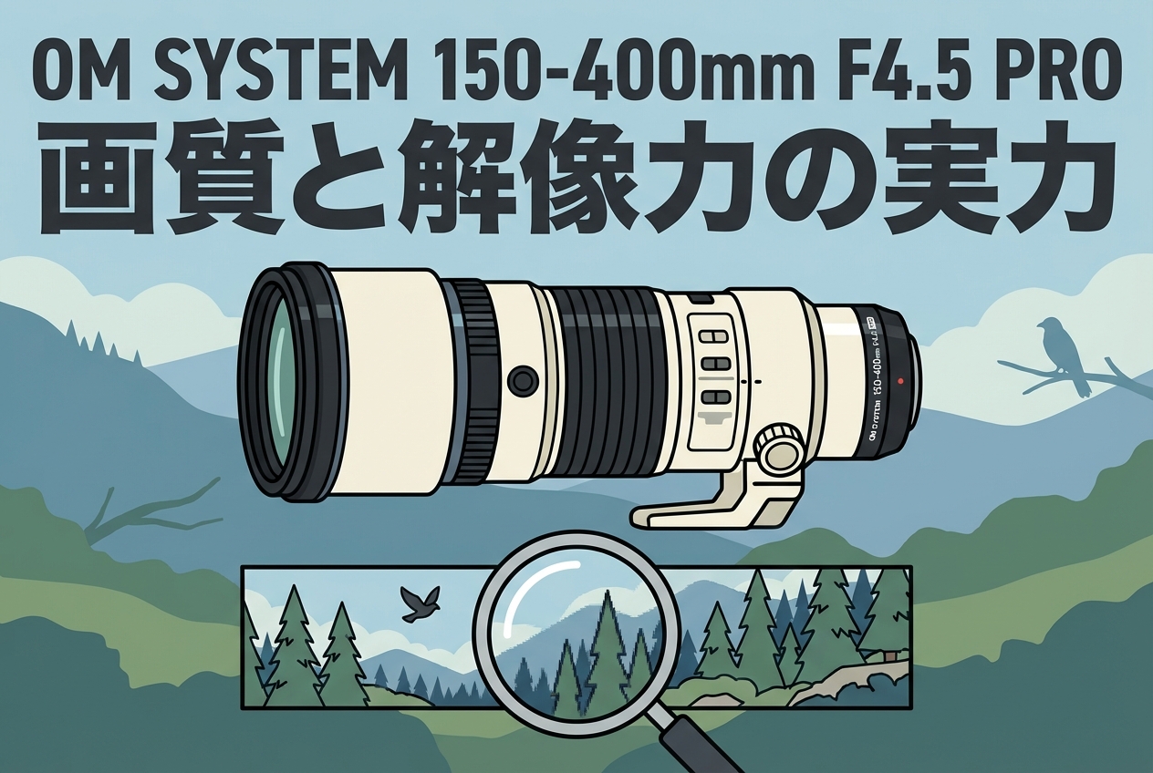 OM SYSTEM 150-400mm F4.5 PRO 画質と解像力の実力