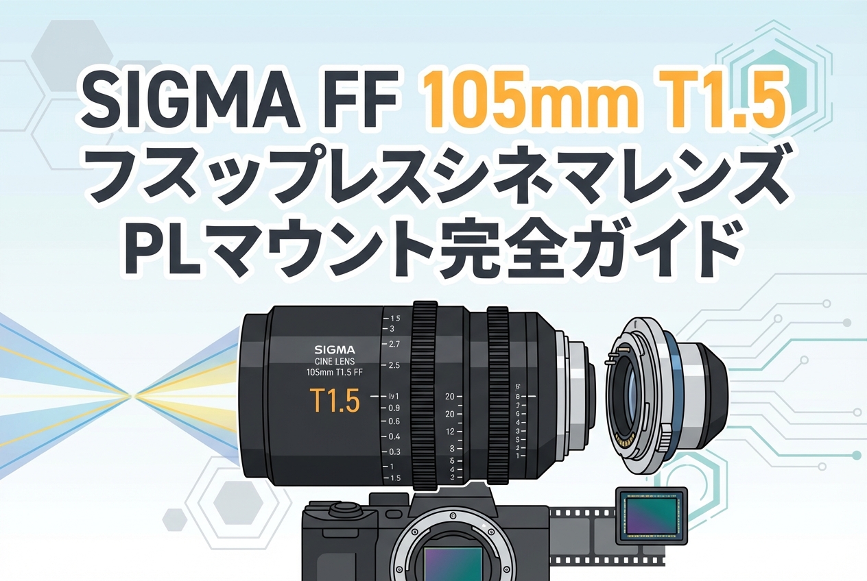 SIGMA FF 105mm T1.5 シネマレンズ PLマウント完全ガイド