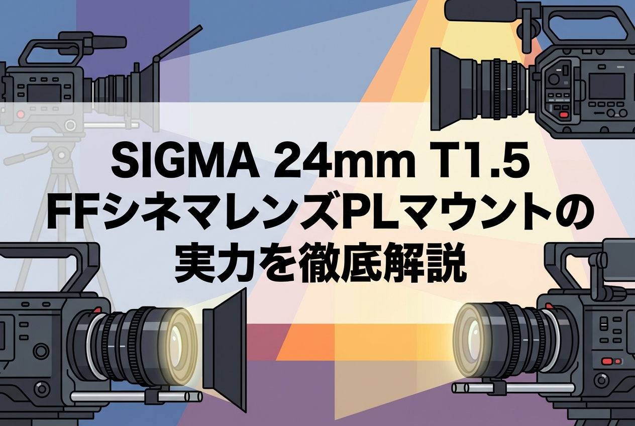 SIGMA 24mm T1.5 FFシネマレンズPLマウントの実力を徹底解説