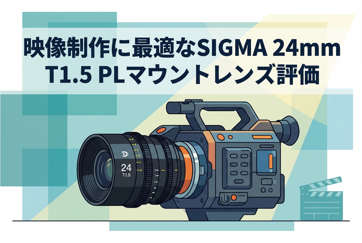 映像制作に最適なSIGMA 24mm T1.5 PLマウントレンズ評価
