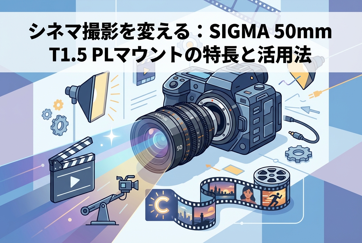 シネマ撮影を変える：SIGMA 50mm T1.5 PLマウントの特長と活用法