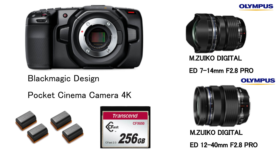 Blackmagic Design Pocket Cinema Camera 4K  ＋ Cfast2.0 ＋ 予備バッテリーセット