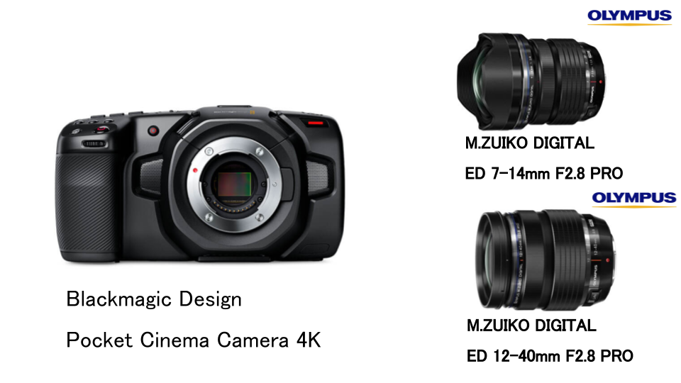 Blackmagic Design Pocket Cinema Camera 4K レンズセット（7-14mm F2.8 ＋ 12-40mm F2.8）