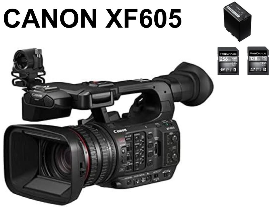 CANON XF605 業務用デジタルビデオカメラ / NEEWER 三脚  / SDXCカード2枚 / バッテリーセット