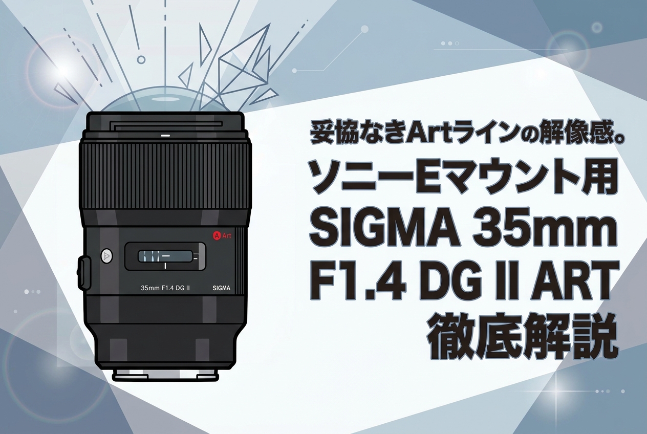 妥協なきArtラインの解像感。ソニーEマウント用SIGMA 35mm F1.4 DG II ART徹底解説