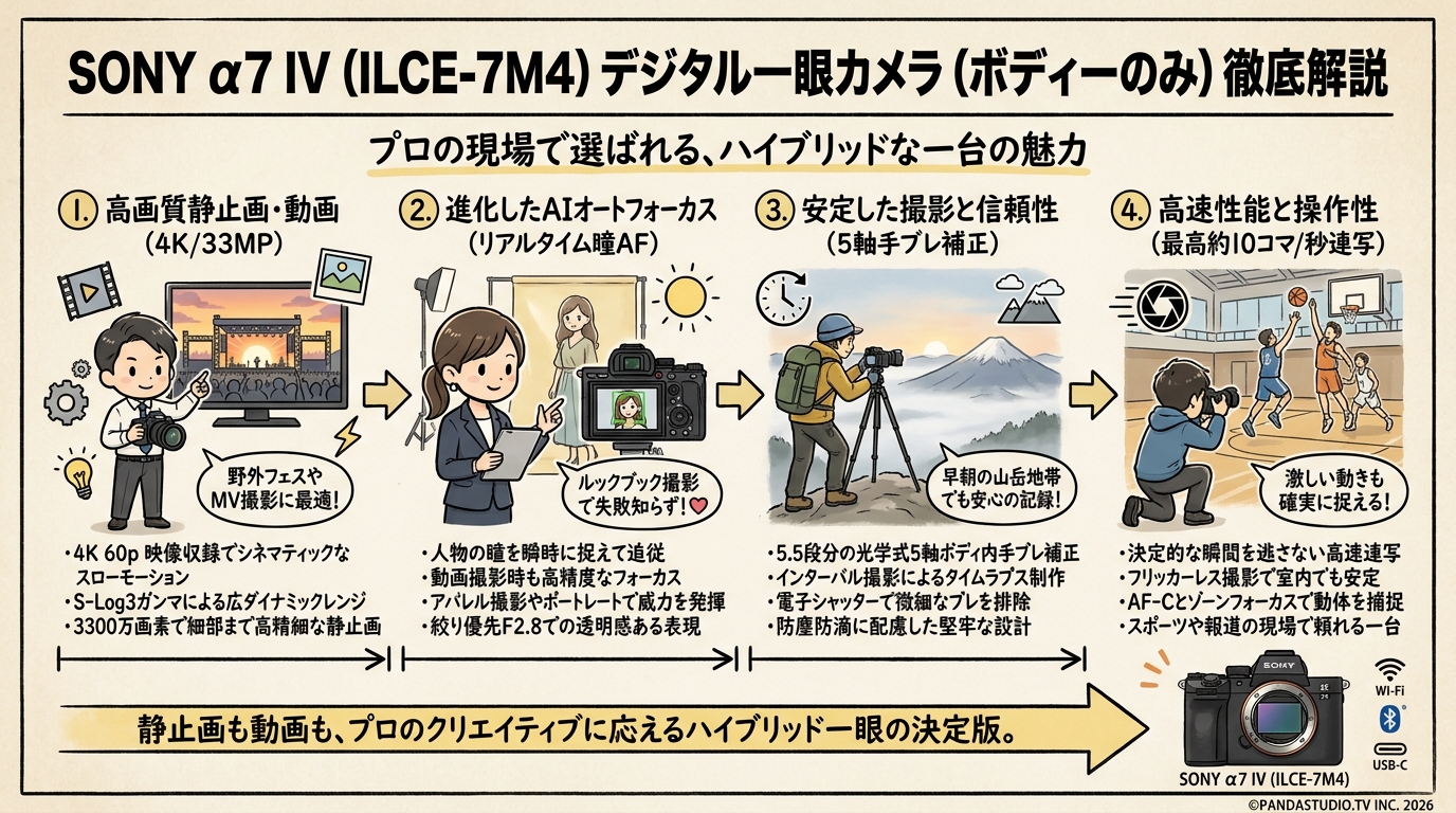 SONY &alpha;7 IV ILCE-7M4 デジタル一眼カメラ（ボディーのみ）