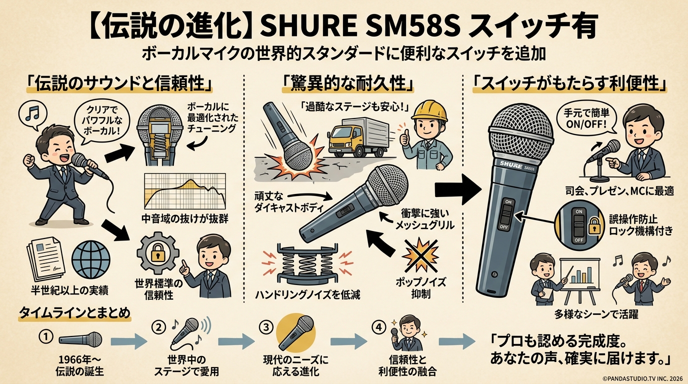 SHURE SM58/SM57：用途別使い分けガイド | PANDA TIMES（パンダタイムス）