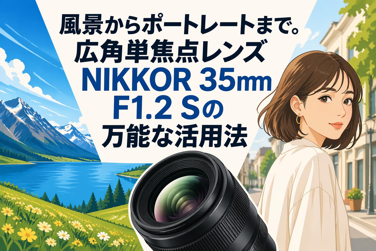 風景からポートレートまで。広角単焦点レンズ NIKKOR 35mm F1.2 Sの万能な活用法